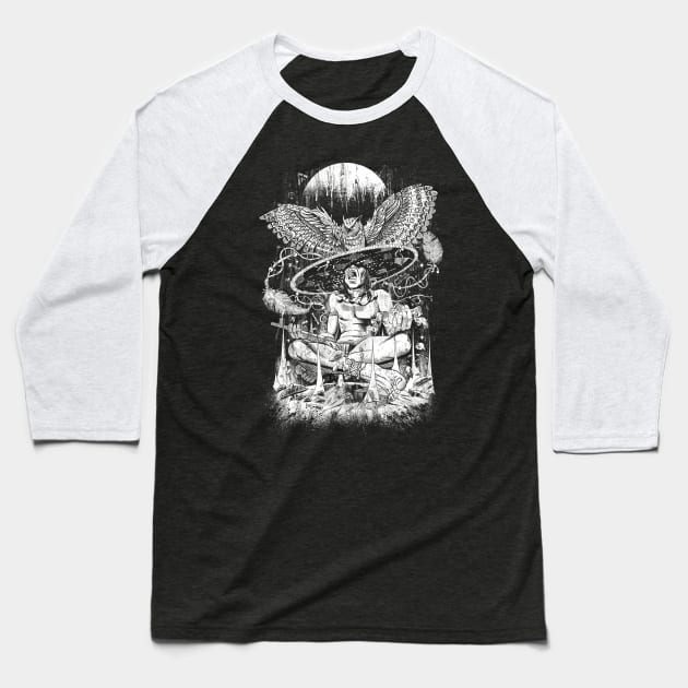 Spirit Owl Baseball T-Shirt by qetza